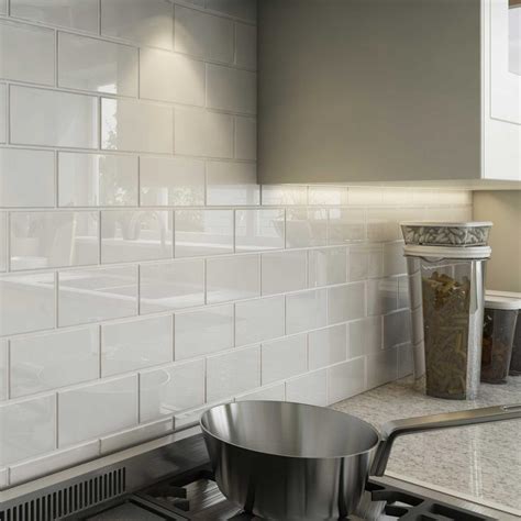 White subway tile home depot - Our Fresh White 3 in. x 6 in. Ceramic Wall Field Tile features a flat edge with a glossy finish. Neutral white color is perfect for modern and traditional styles. Perfect for creating subway, offset, herringbone patterns and more. Use Bright White grout to create the perfect look. Combine with other mosaics and field tiles to create impressive installations. For best …